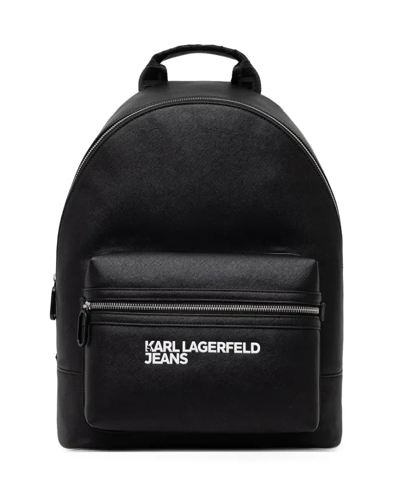 Karl Lagerfeld Rucksack mit Logo-Print - Schwarz Schwarz