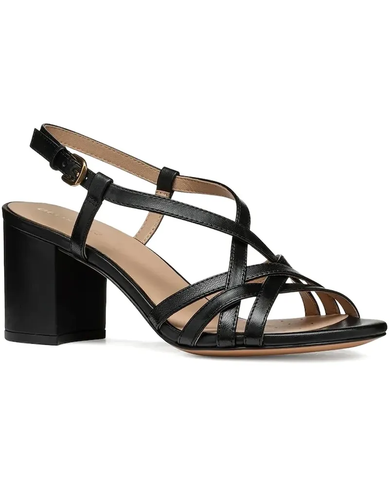Geox Sandalen mit Absatz - Schwarz Schwarz