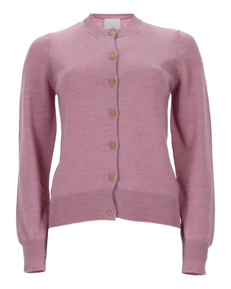 A.P.C. virgin wool cardigan - Rosa Rosa