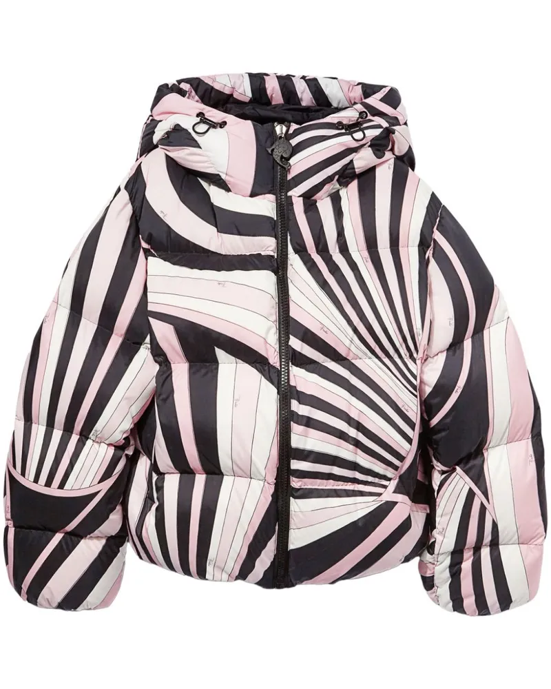 Emilio Pucci Gefütterte Jacke mit Iride-Print - Schwarz Schwarz