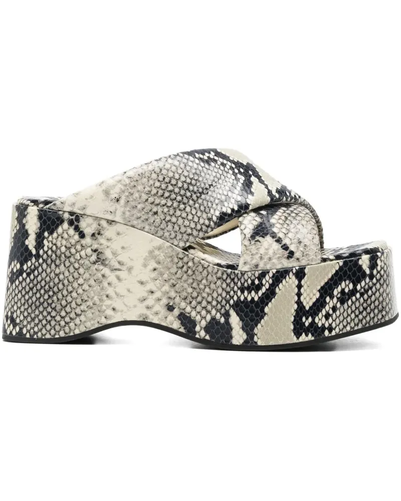 Paris Texas Vicky Wedge-Sandalen - Nude Nude