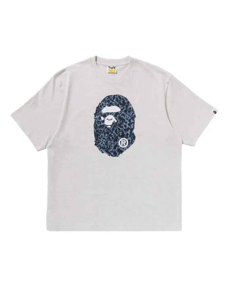 BAPE logo-print T-shirt - Grau Grau