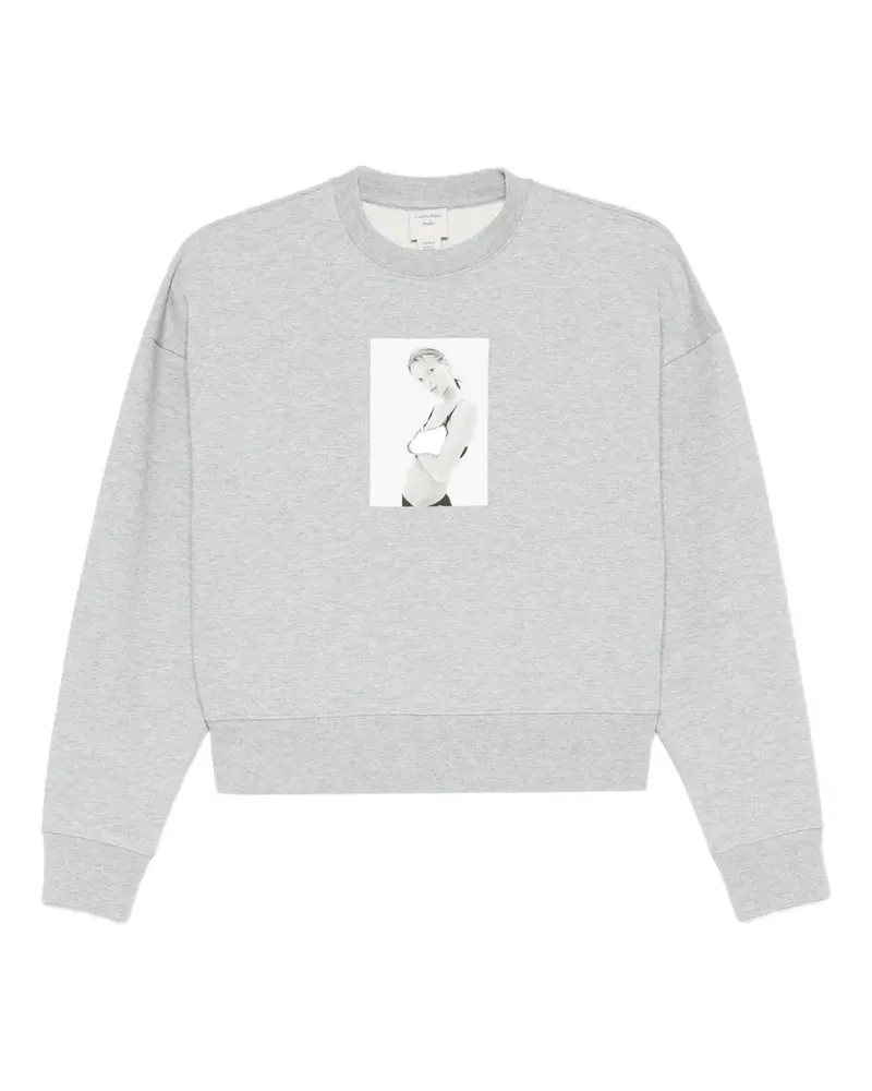 Calvin Klein T-Shirt mit Foto-Print - Grau Grau