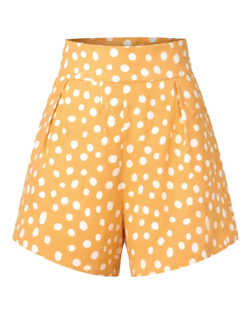 Adriana Degreas Shorts mit Polka Dots - Gelb Gelb
