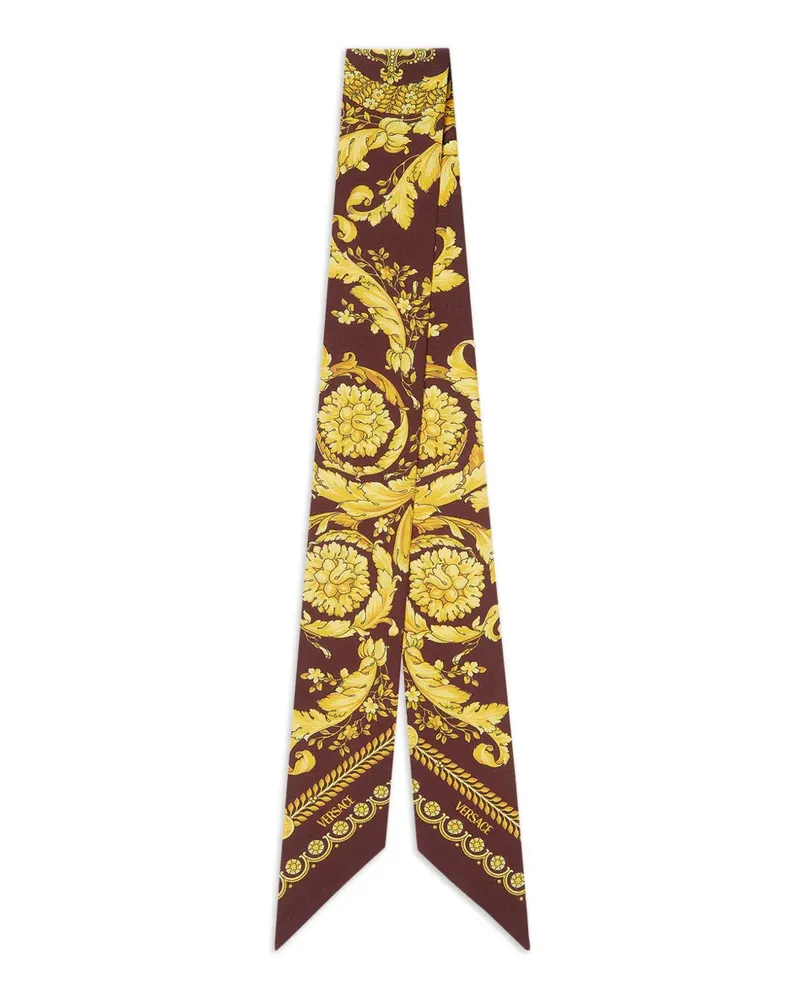 Versace barocco-print scarf - Braun Braun