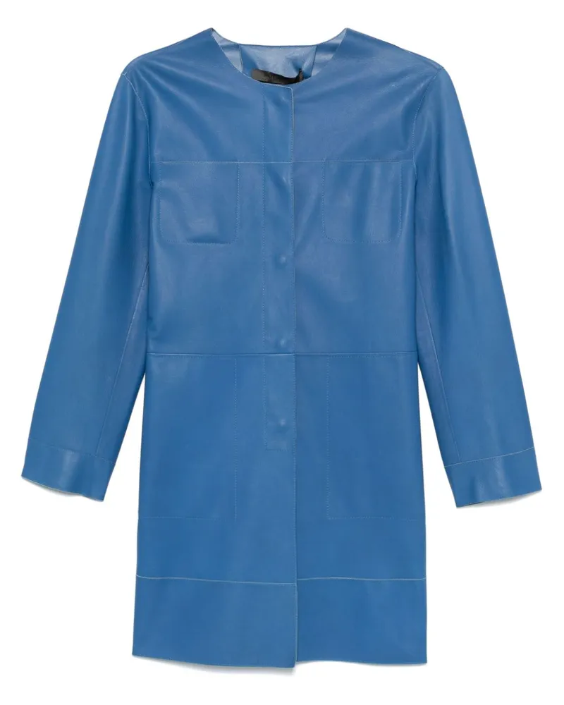 Simonetta Ravizza Mantel aus Leder - Blau Blau