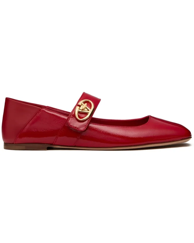 Valentino Garavani VLogo Locker Mary-Jane Ballerinas - Rot Rot