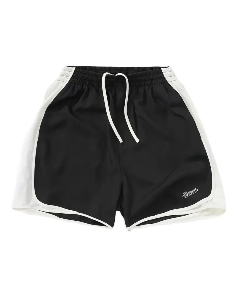 REPRESENT Cruz relaxed fit side-stripe shorts - Schwarz Schwarz