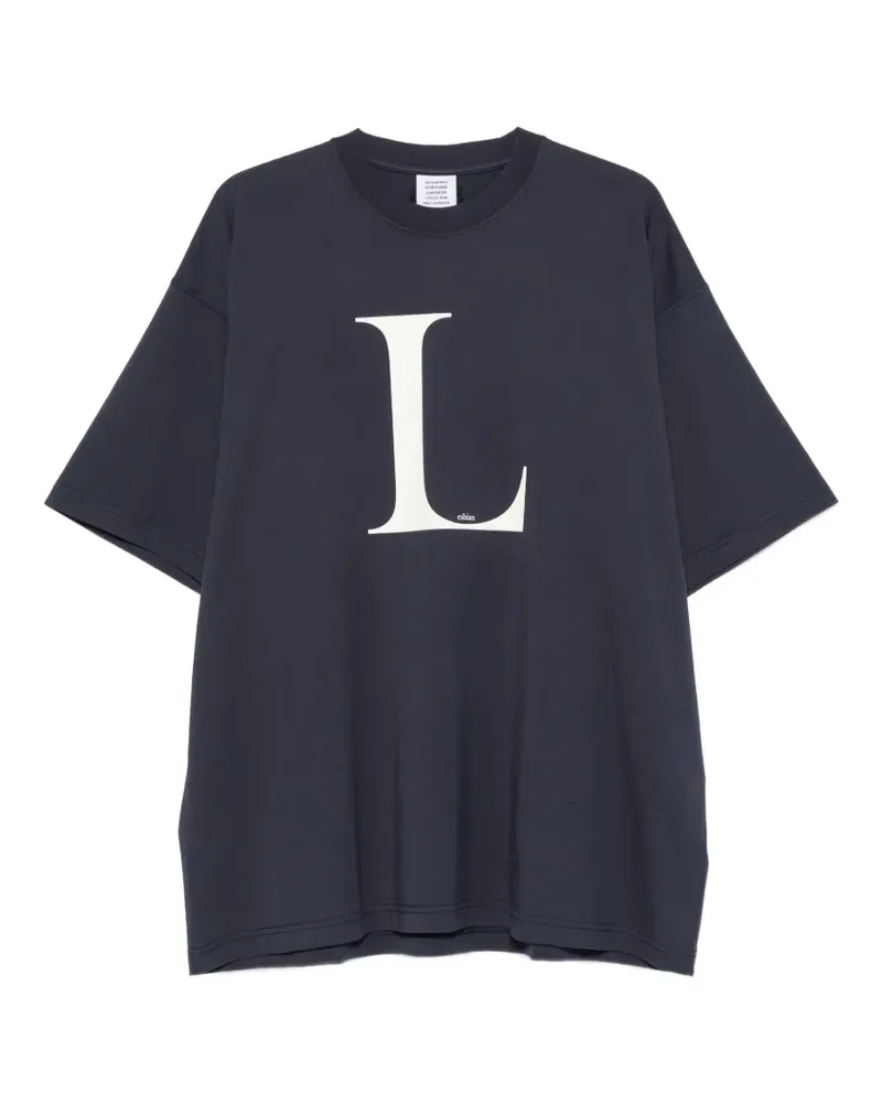 VETEMENTS T-Shirt mit Logo-Print - Blau Blau