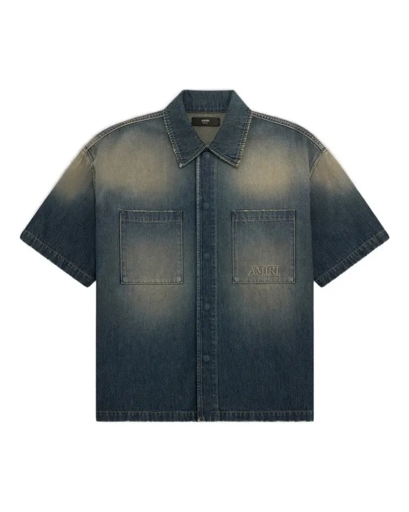 Amiri Klassisches Jeanshemd - Blau Blau