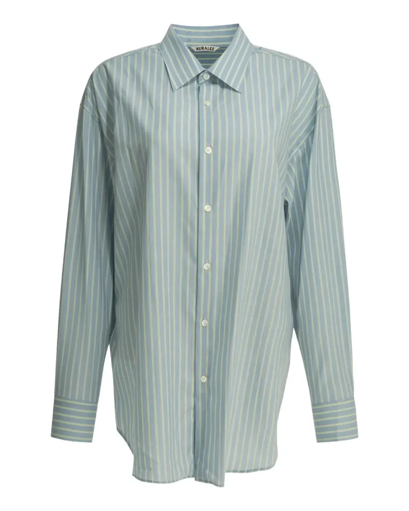 AURALEE striped wool shirt - Blau Blau