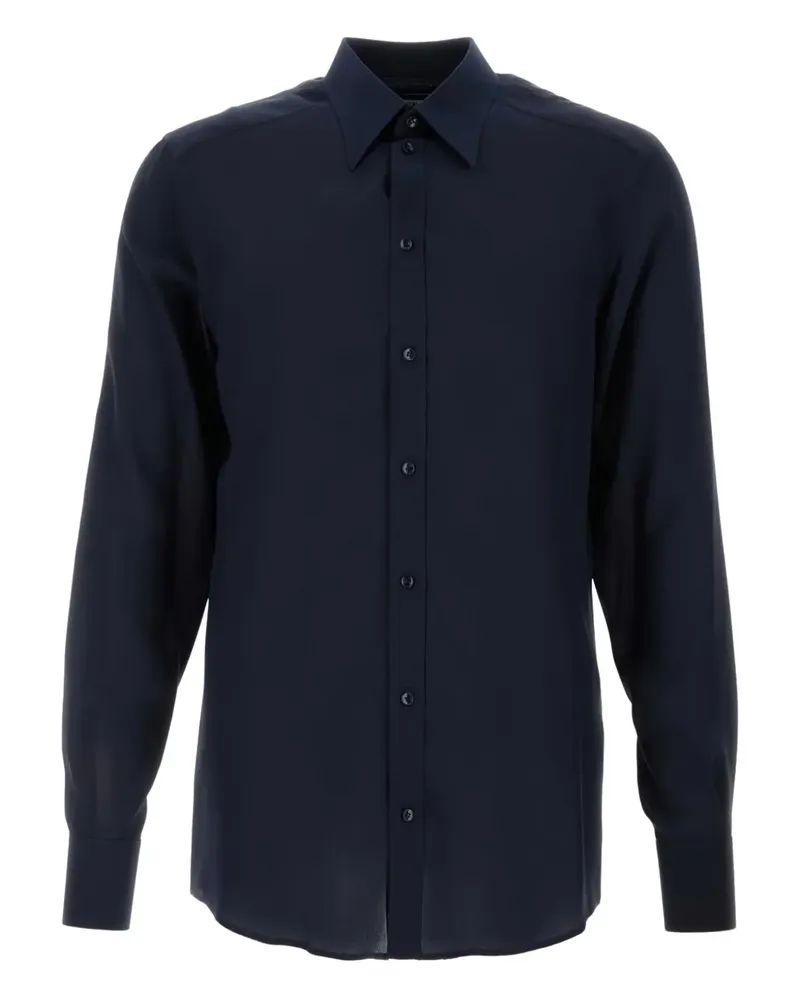 Dolce & Gabbana crepe silk shirt - Blau Blau