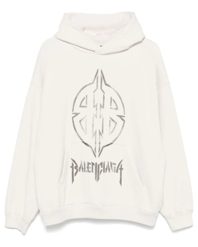 Balenciaga Metal BB Stencil Hoodie - Nude Nude
