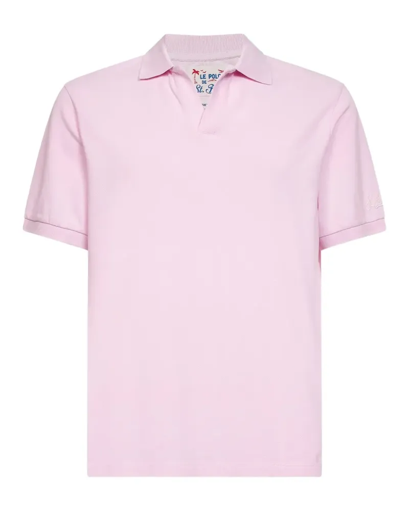 MC2 Saint Barth Charles V-neck embroidered T-shirt - Rosa Rosa