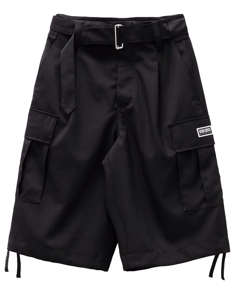 Kenzo Klassische Cargo-Shorts - Schwarz Schwarz