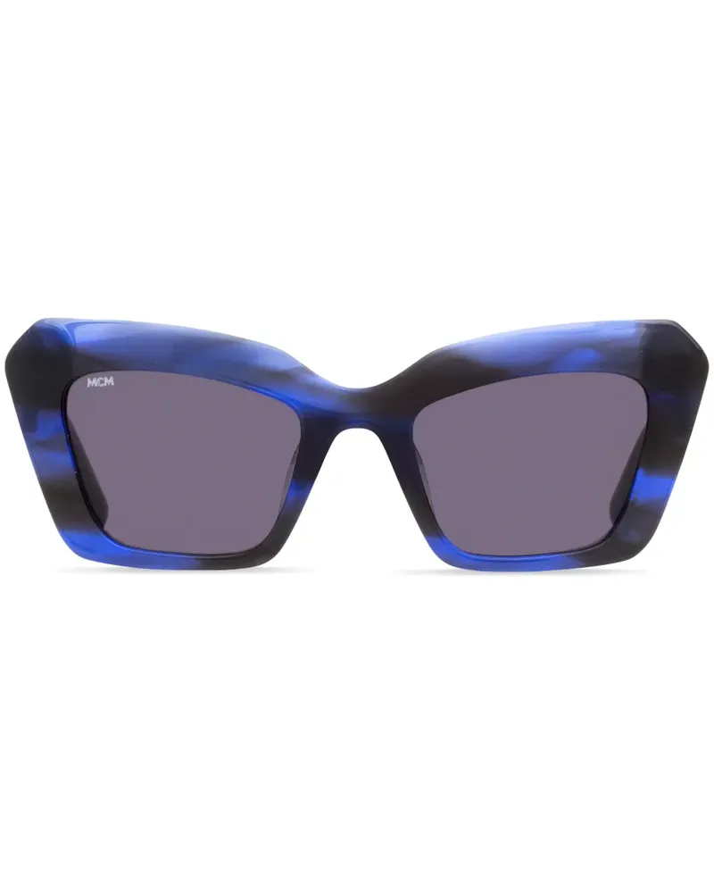 MCM Sonnenbrille mit Cat-Eye-Gestell - Blau Blau