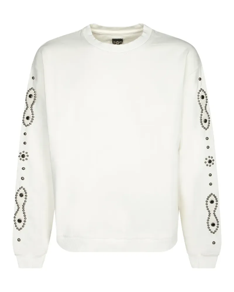HTC Hollywood Trading Company stud-embellished sweatshirt - Nude Nude