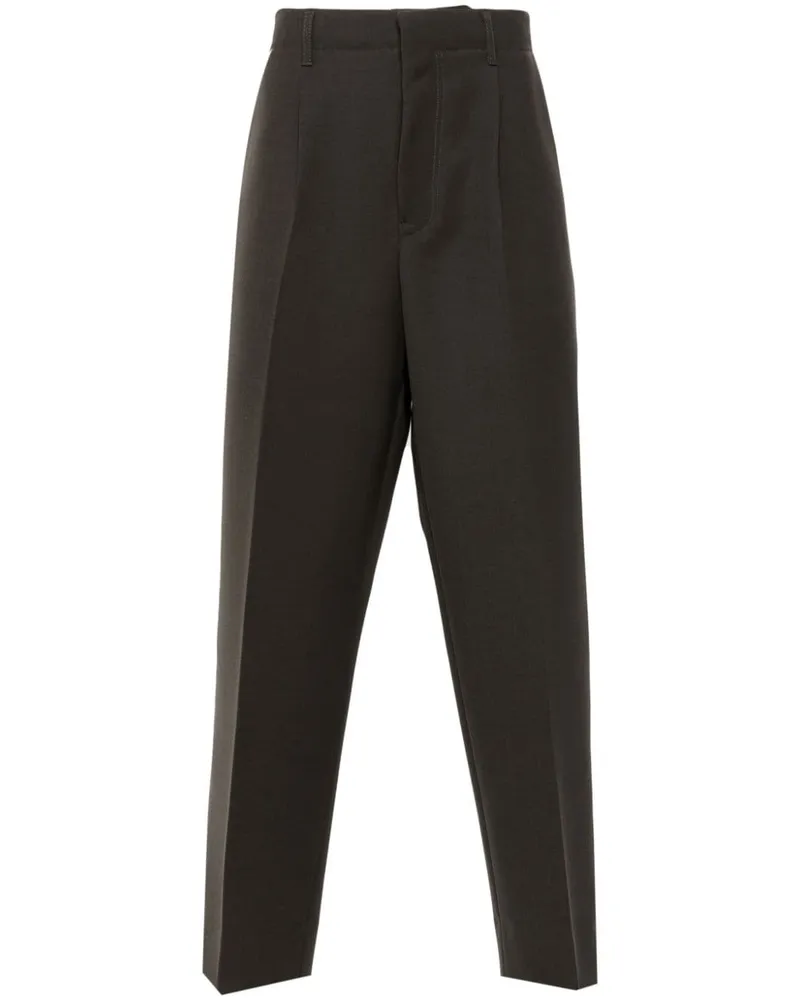 Ermenegildo Zegna Tapered-Hose aus Wolle - Braun Braun