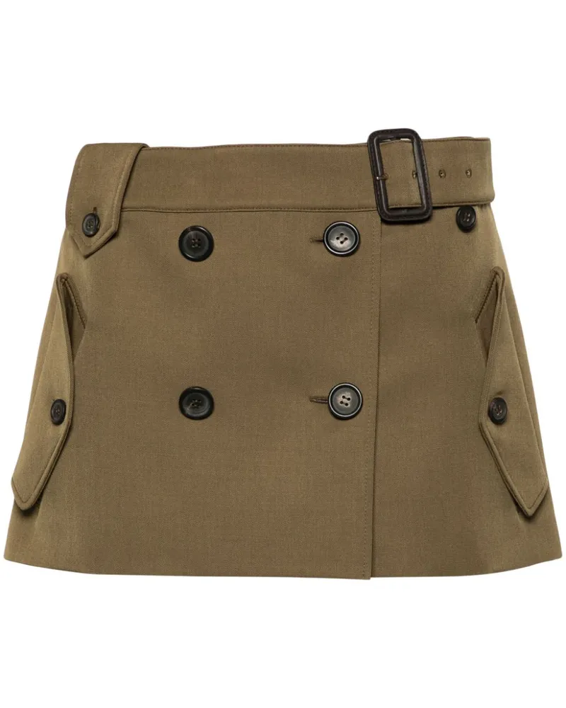 Miu Miu Minirock mit Gürtel - Braun Braun