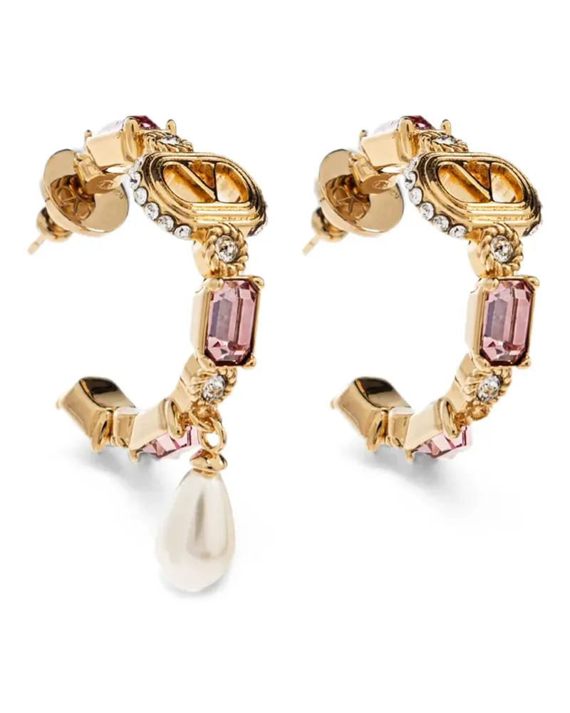 Valentino Garavani VLogo Signature Ohrringe mit Kristallen - Gold Gold