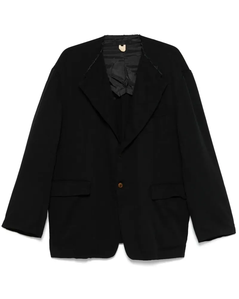Comme des Garçons Einreihiges Sakko - Schwarz Schwarz