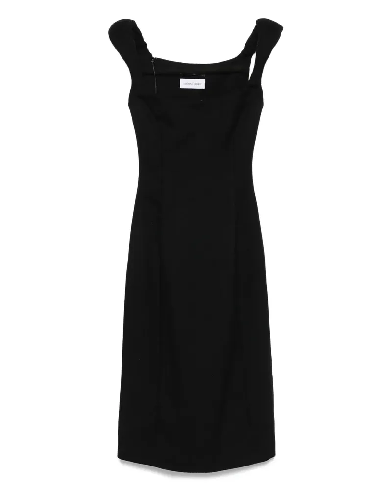 Marine Serre Ärmelloses Kleid - Schwarz Schwarz