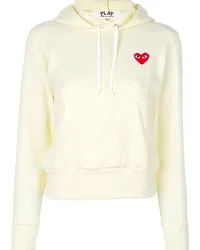 Comme des Garçons Hoodie mit Herz-Motiv Weiß