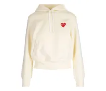 Hoodie mit Herz-Motiv - Nude