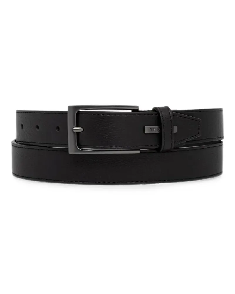 Trussardi logo-plaque belt - Schwarz Schwarz