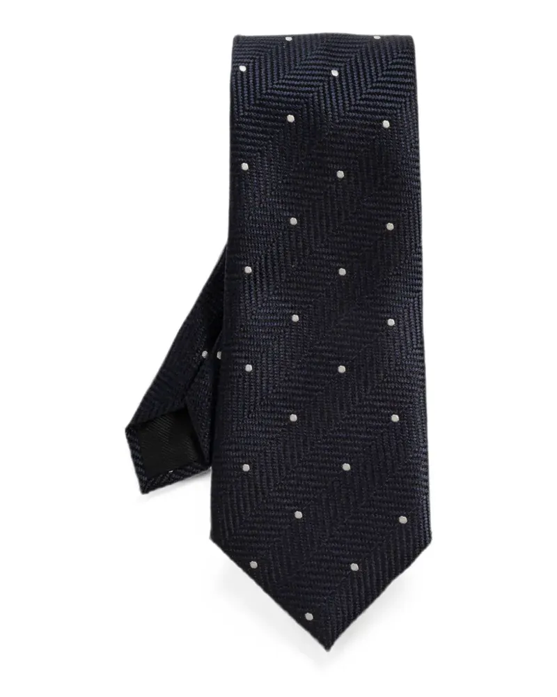 Tom Ford Krawatte mit Polka Dots - Blau Blau