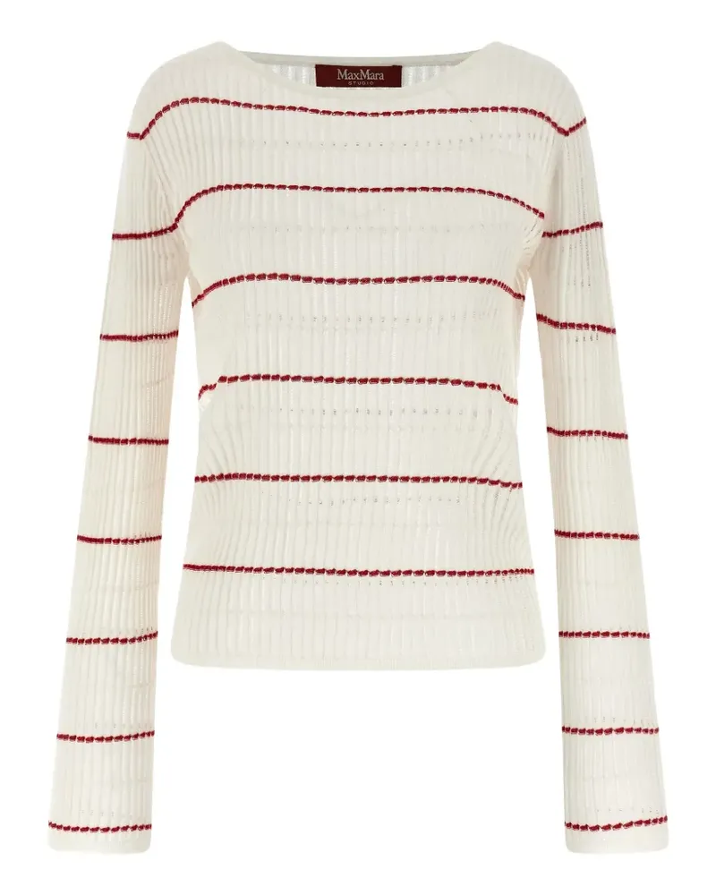 Max Mara mstpedone ribbed-knit sweater - Nude Nude