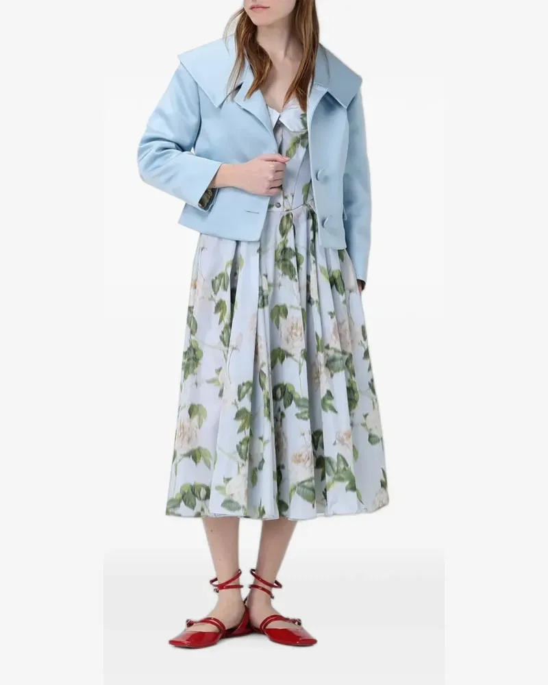 Antonio Marras Schulterfreies Midikleid mit Blumenprint - Blau Blau