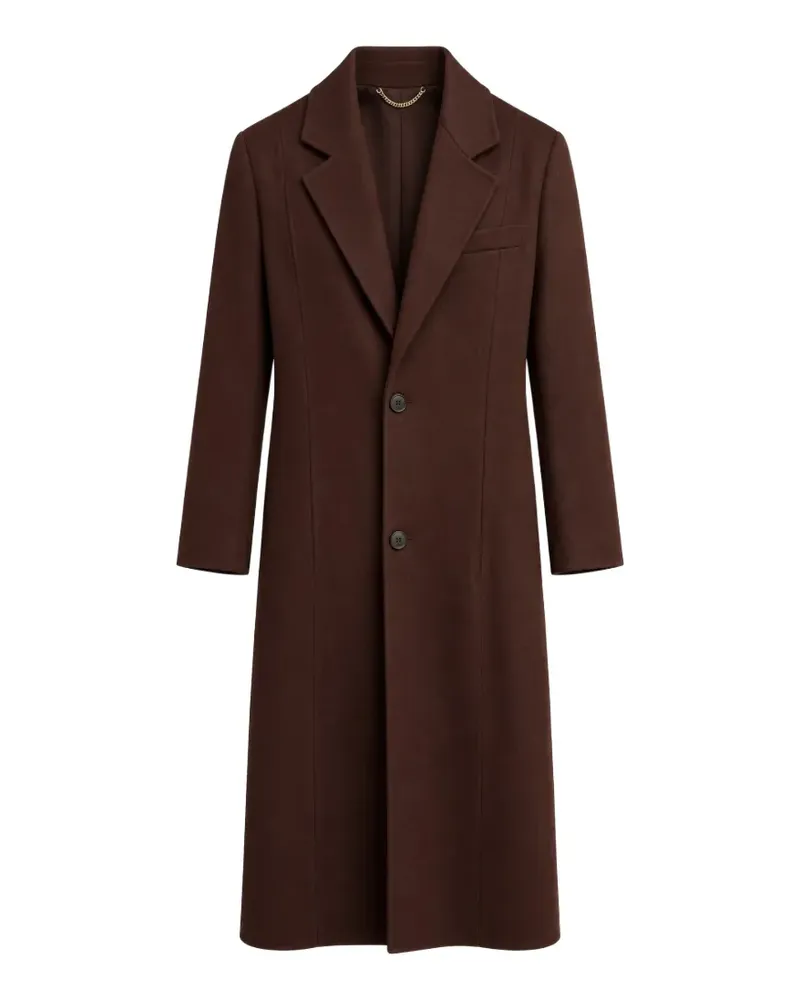 Victoria Beckham Einreihiger Mantel - Rot Rot