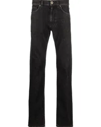 Versace Schmal zulaufende Jeans Schwarz