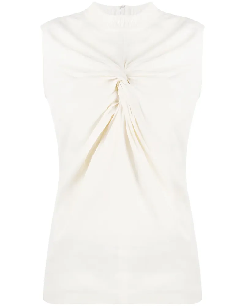 OFF-WHITE Oberteil mit Knotendetail - Weiß Weiß