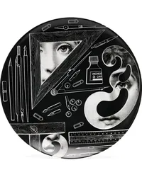 Fornasetti Tema e Variazioni No.391' Wandteller Schwarz