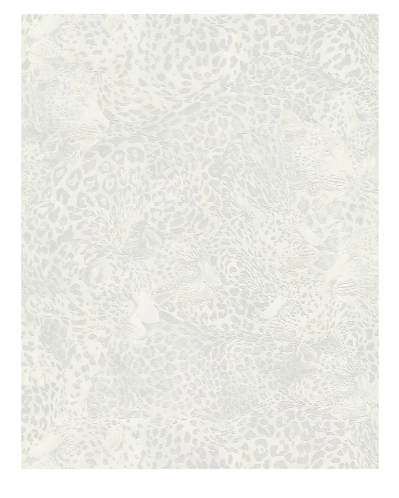 Dolce & Gabbana Tapete mit Leoparden-Print - Weiß Weiß