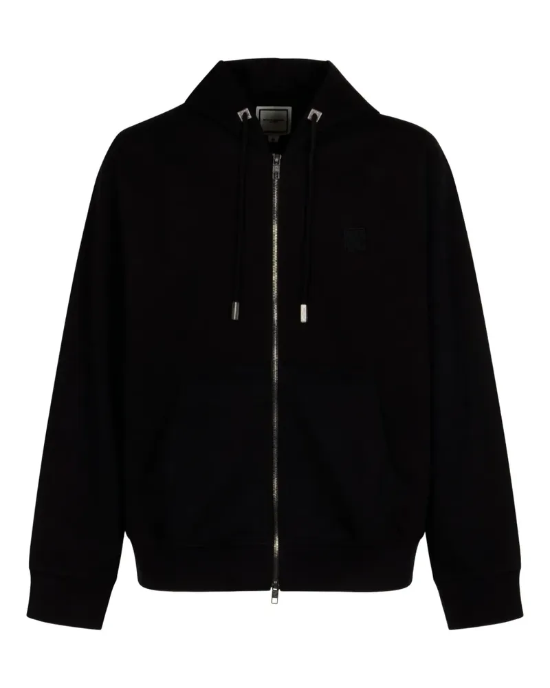 Wooyoungmi zip hooded jacket - Schwarz Schwarz
