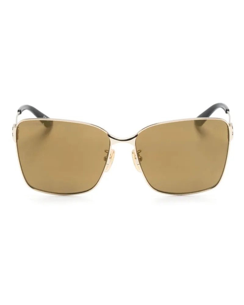 Balenciaga Eckige 'BB0338SK' Sonnenbrille - Gold Gold