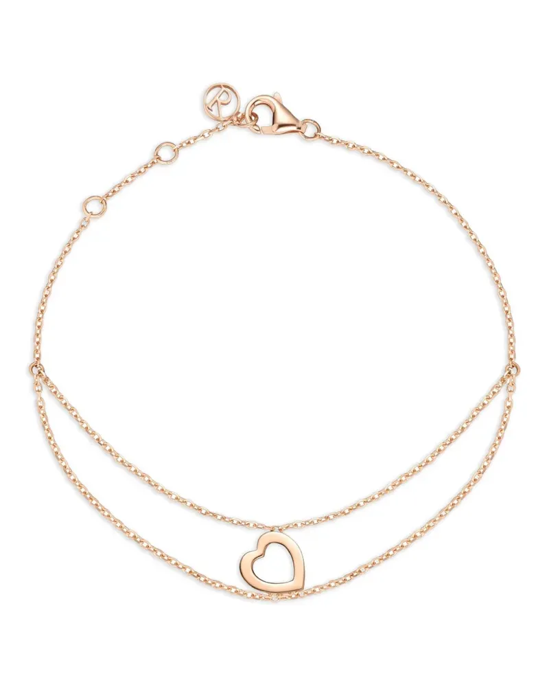 Repossi Kettenarmband mit Herzmotiv - Rosa Rosa