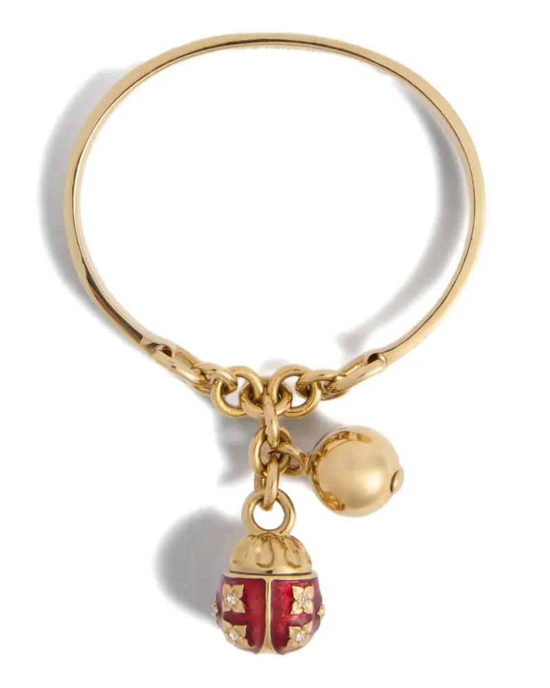 La DoubleJ Lady Scarab bangle - Gold Gold