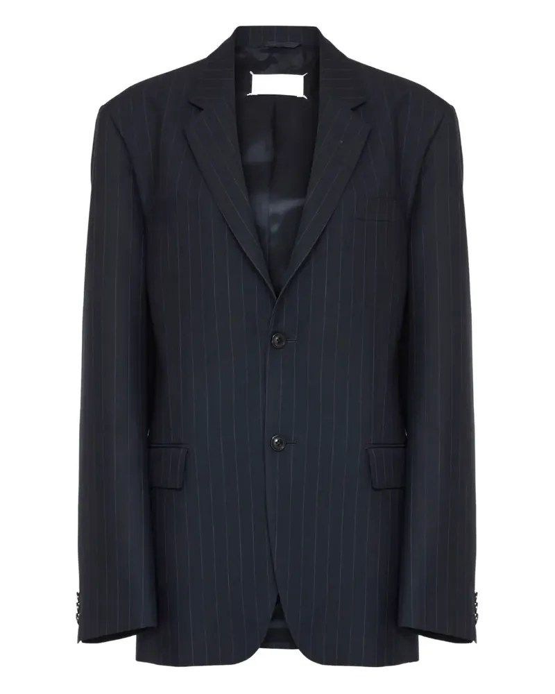 Maison Margiela Blazer mit Nadelstreifen - Blau Blau