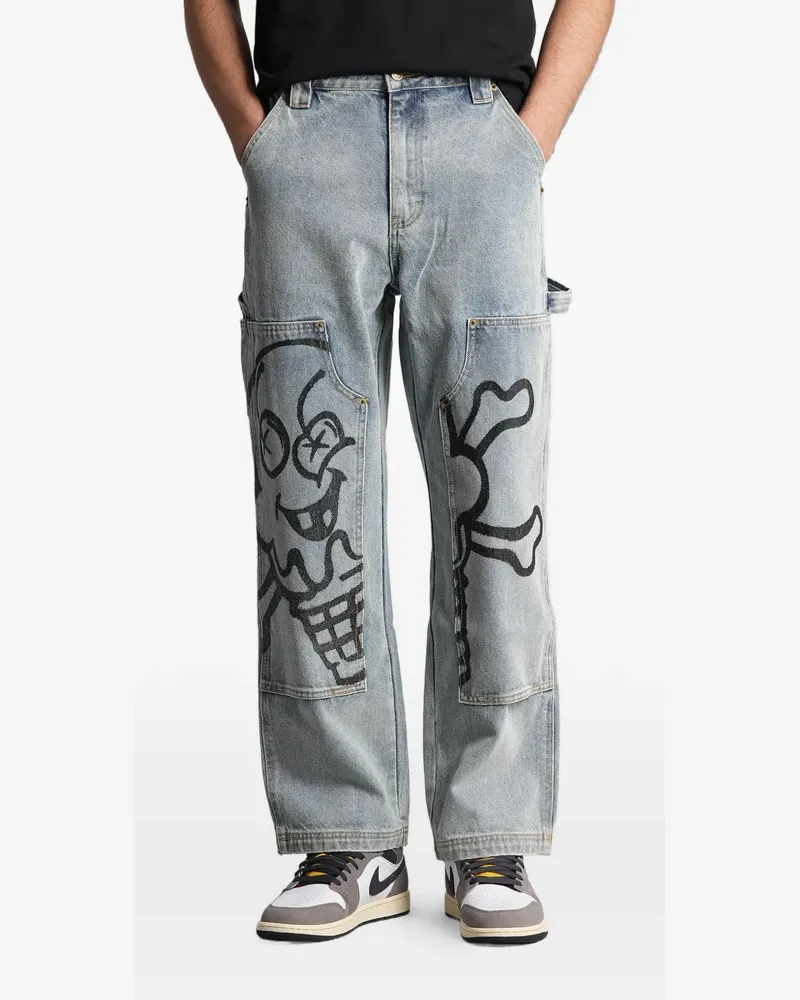 ICECREAM Cones & Bones jeans - Blau Blau