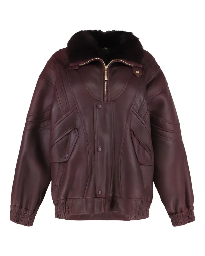 Alberta Ferretti leather jacket - Rot Rot