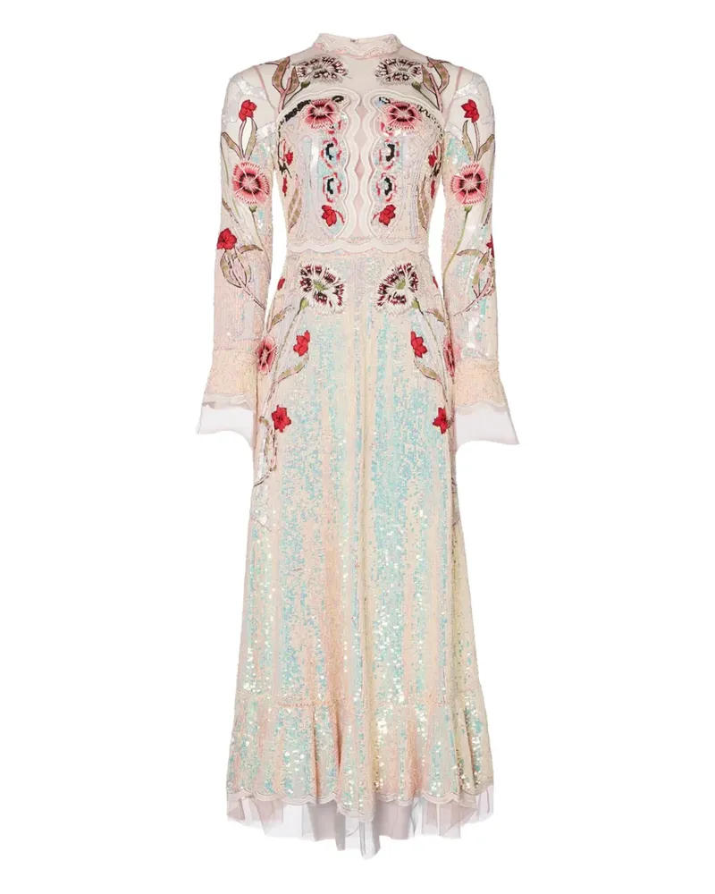 Temperley London Remi Midikleid mit Pailletten - Nude Nude
