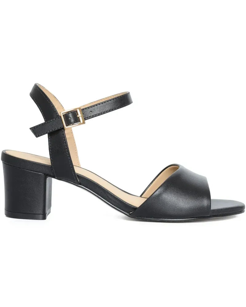 Sarah Chofakian Capuccino Sandalen mit Knöchelriemen 50mm - Schwarz Schwarz
