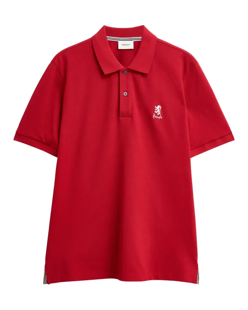 Pringle of Scotland Poloshirt mit Logo-Stickerei - Rot Rot