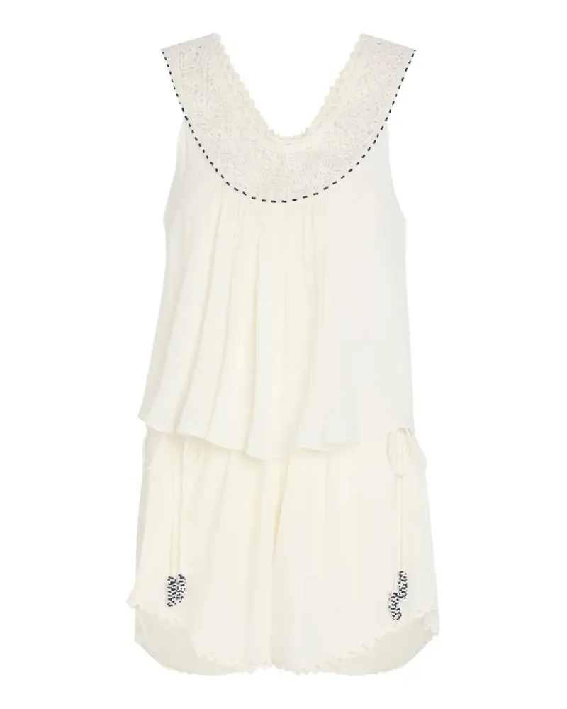 Isabel Marant Nilany Playsuit mit Spitzeneinsatz - Nude Nude