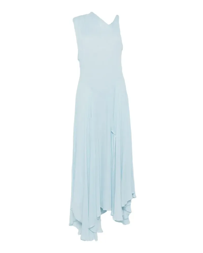 Semicouture asymmetric pleated dress - Blau Blau