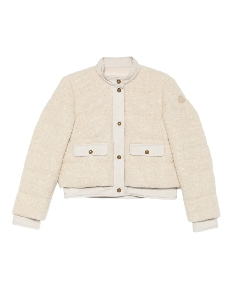 Moncler Bomberjacke mit Knopfleiste - Nude Nude
